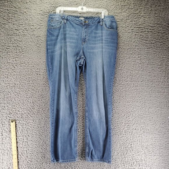 J.Jill Jeans Womens Size 16 Blue Straight Leg Classic Denim Style - Picture 1 of 11